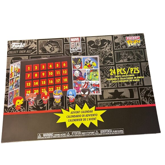 Marvel 80 Years Pocket Pop Advent Calendar 24 Pcs Funko Collectibles - Picture 1 of 7